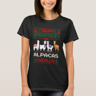 Alpaca Lover Pajama Cute Llama Ugly Christmas Swea T-Shirt