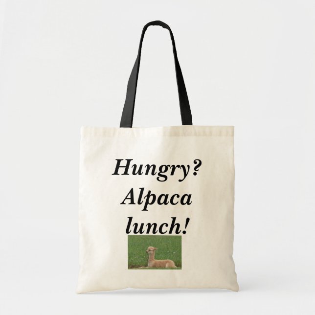 Alpaca Lunch Bag! Tote Bag (Front)