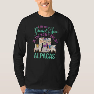 Alpaca Mom Llama Women Cute Alpacas T-Shirt