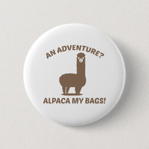 Alpaca My Bags 2 Inch Round Button