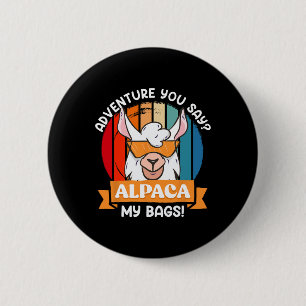Alpaca My Gs Funny Mountaineer Mountain Fan Hiker 2 Inch Round Button