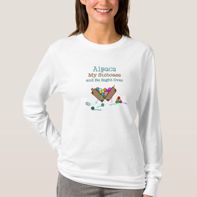 Alpaca My Suitcase Long-sleeved T-shirt (Front)