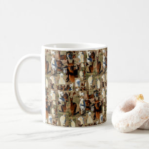 Alpaca Photo Collage, Coffee Mug