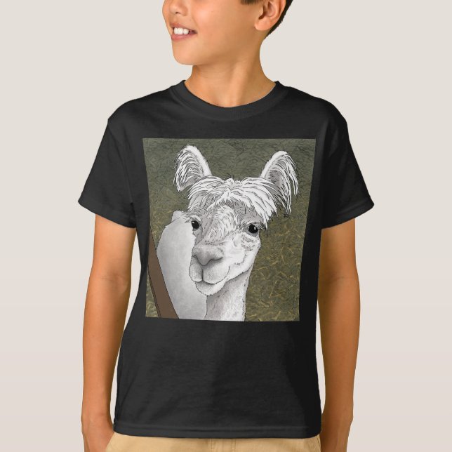 Alpaca Portrait 2 T-Shirt (Front)
