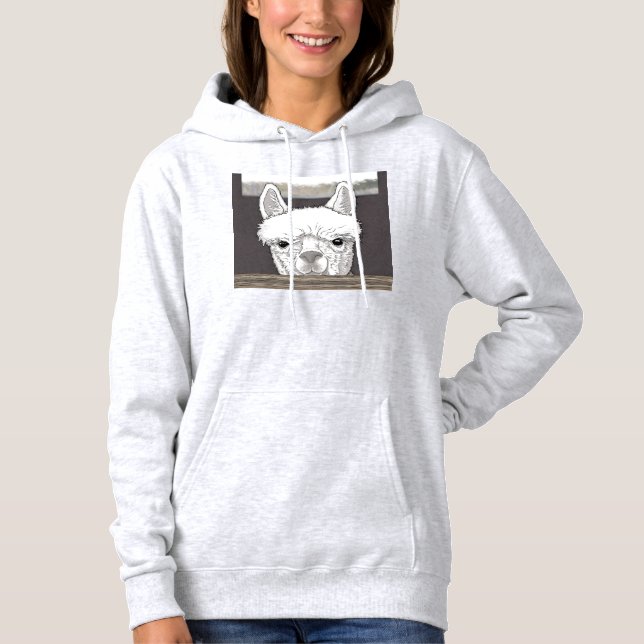Alpaca Portrait Hoodie (Front)