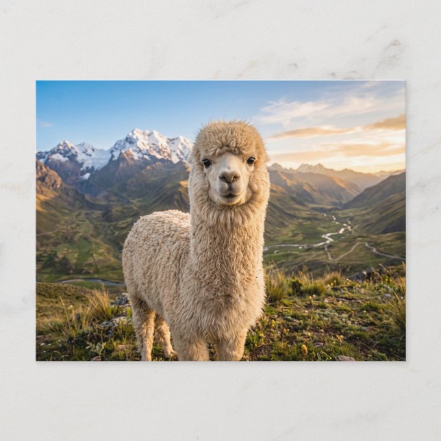 alpaca  postcard (Front)