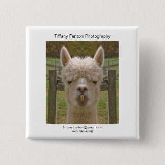 Alpaca Promo Piece 2 Inch Square Button