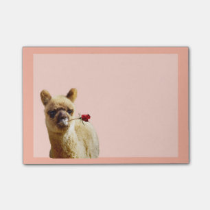 Alpaca Rose Post-it® Notes