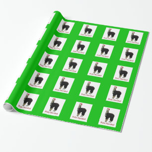 Alpaca Santa Wrapping Paper
