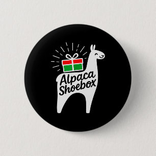 Alpaca Scute Ss Cute Ssbox Christmas Child Giving 2 Inch Round Button
