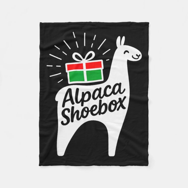Alpaca Scute Ss Cute Ssbox Christmas Child Giving  Fleece Blanket (Front)