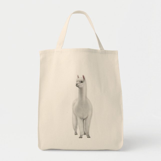 Alpaca Shopping Tote Bag (Front)