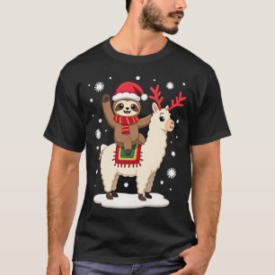 Alpaca Sloth Christmas (1) T-Shirt