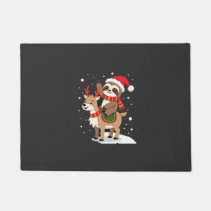 Alpaca Sloth Christmas (2) Doormat