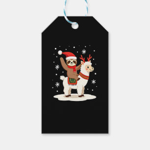 Alpaca Sloth Christmas (2) Gift Tags