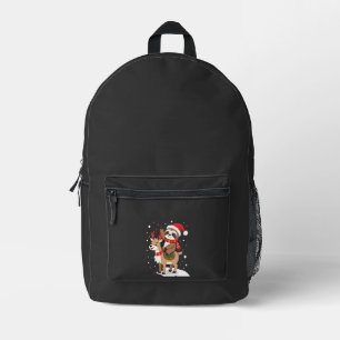 Alpaca Sloth Christmas (2) Printed Backpack