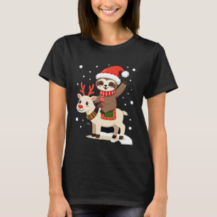 Alpaca Sloth Christmas (3) T-Shirt