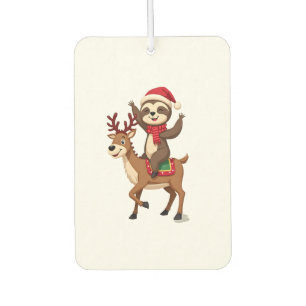 Alpaca Sloth Christmas (4) Air Freshener