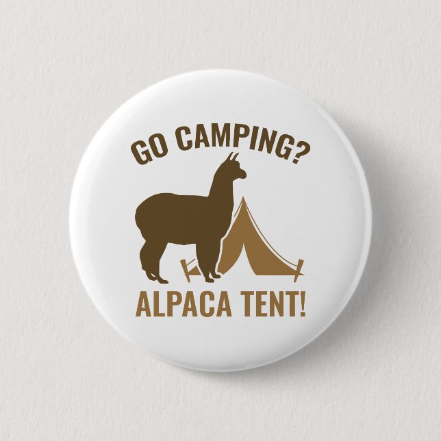 Alpaca Tent 2 Inch Round Button (Front)