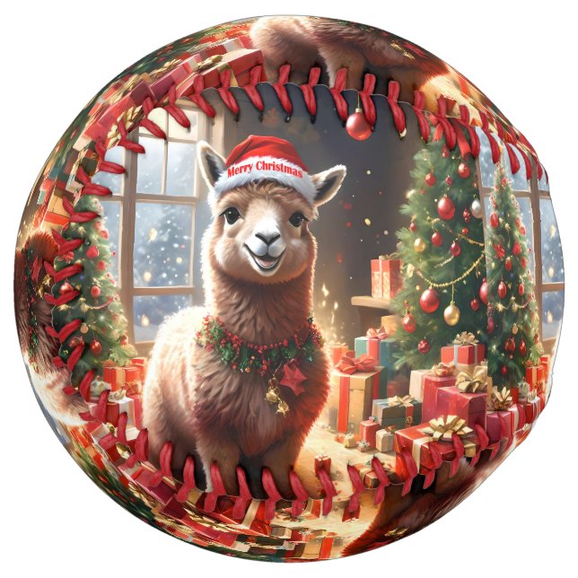 "Alpaca the Presents: A Christmas Tale" Softball (Front Left)