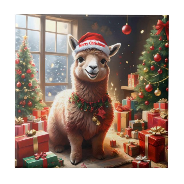 "Alpaca the Presents: A Christmas Tale" Tile (Front)