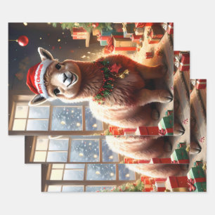 "Alpaca the Presents: A Christmas Tale" Wrapping Paper Sheet