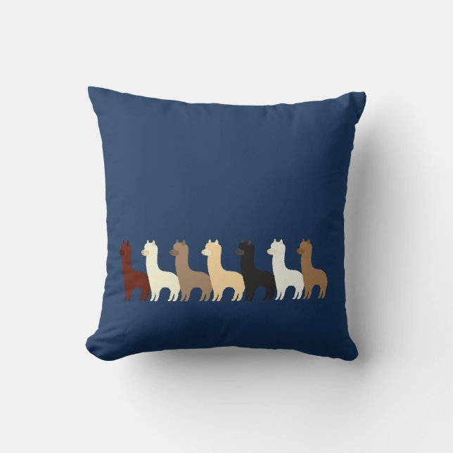 Alpaca Throw Pillow (Front)