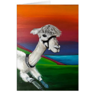 Alpaca - Thursday  get well card with story