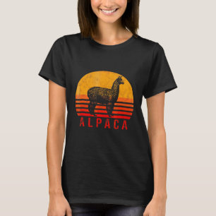 Alpaca Vintage Retro Alpaka Llama Lama Wool Peru T-Shirt