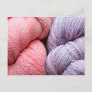 Alpaca yarn postcard