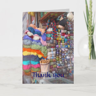 Alpaca Yarn Shop Thank You Card