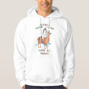 Alpaca Your Bags Let s Go Skiing Unicorn Hoodie
