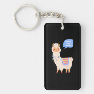 Alpaca Your Wound Cute Llama Wound Care Nurse Keychain
