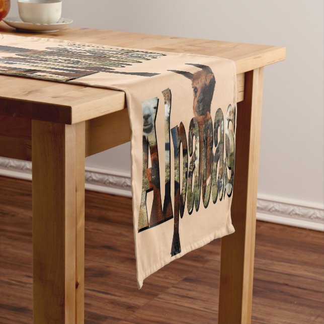 Alpacaa Is The Word,  Short Table Runner (In Situ)