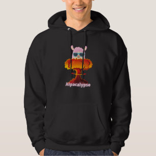 Alpacalypse Llamageddon Weird Alpaca Llama Hoodie