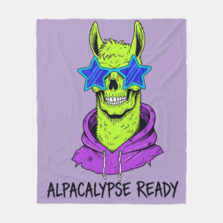 Alpacalypse Ready Fleece Blanket