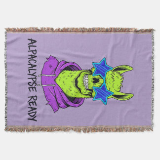 Alpacalypse Ready Throw Blanket