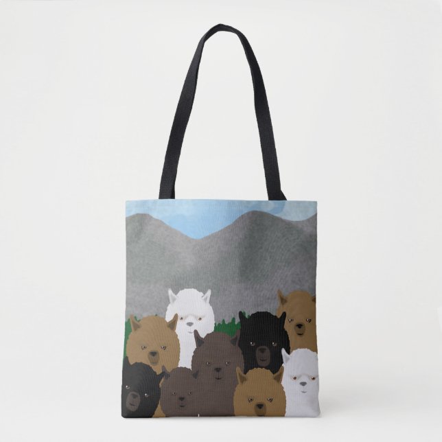 Alpacas Allover Tote Bag (Front)