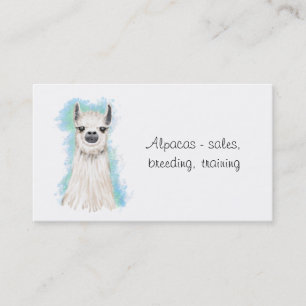 Alpacas and Llama Business Card