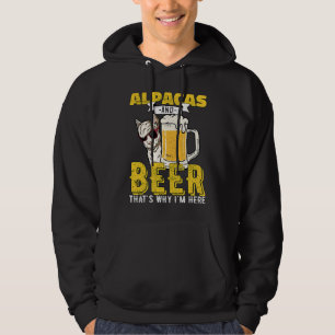 Alpacas beer alpaca alcohol hoodie