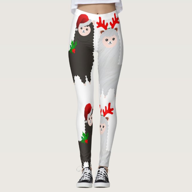 alpacas de rennes de noël leggings (Devant)