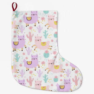 Alpacas/Llamas Large Christmas Stocking
