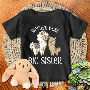  Alpacas World's Best Big Sister  Baby T-Shirt