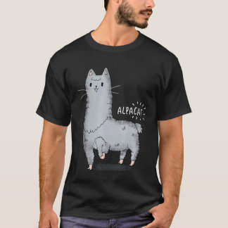 Alpacat Alpaca Cat Kitten Llama  Kitty Hybrid Anim T-Shirt