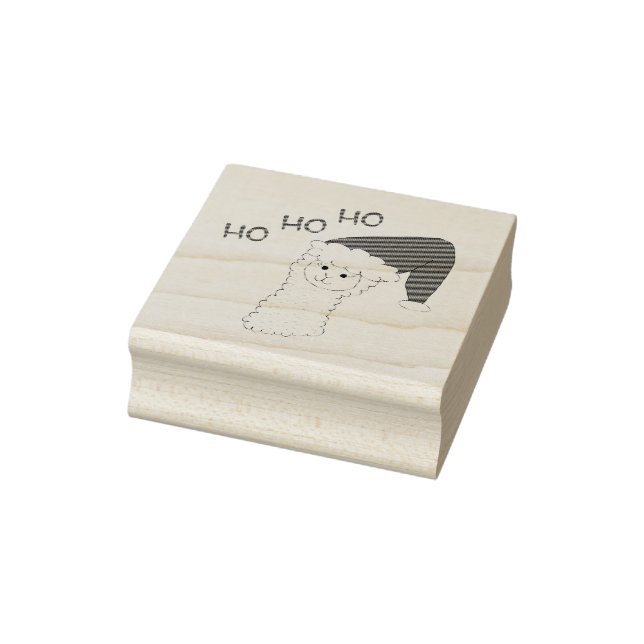 Alpaka Ballon Christmas Alpaca Lama gift Rubber Stamp