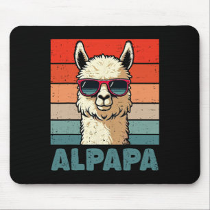 Alpapa Father's Day Best Dad Alpaca Funny Alpaca A Mouse Pad