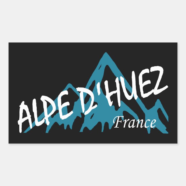 Alpe d’Huez France Mountains Sticker (Front)