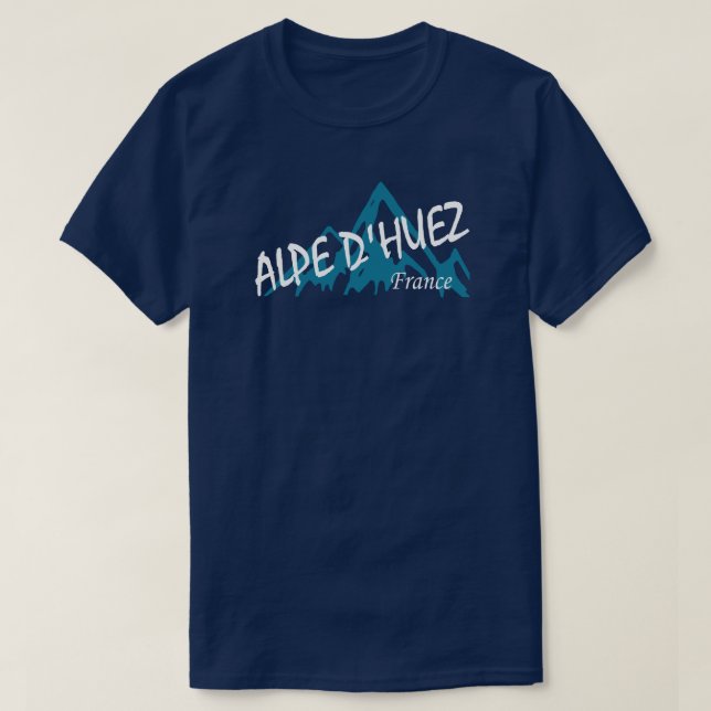 Alpe d’Huez France Mountains T-Shirt (Design Front)