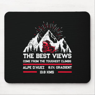 Alpe D'huez Cycling Mountains Mouse Pad