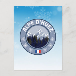 Alpe d'Huez Ski Resort Postcard